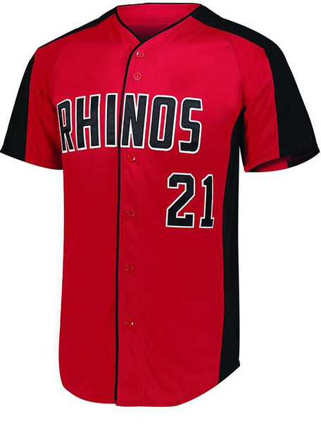 Adult "Bash" Button Front Baseball Jersey Adult Button Fronts All Sports Uniforms