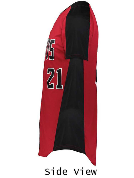 Adult "Bash" Button Front Baseball Jersey Adult Button Fronts All Sports Uniforms