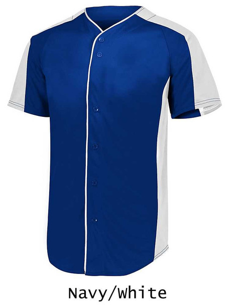 Adult "Bash" Button Front Baseball Jersey Adult Button Fronts All Sports Uniforms