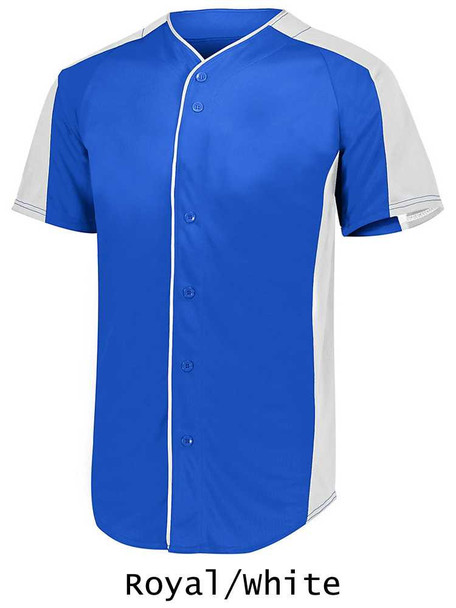 Adult "Bash" Button Front Baseball Jersey Adult Button Fronts All Sports Uniforms