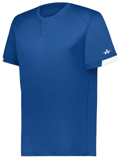 Adult "Potential" Two-Button Baseball Jersey Adult 2 Buttons All Sports Uniforms