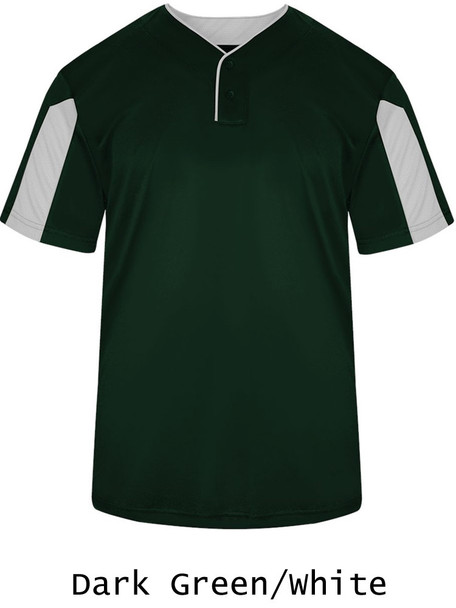 "Breathable Paragon" Two-Button Baseball Jersey