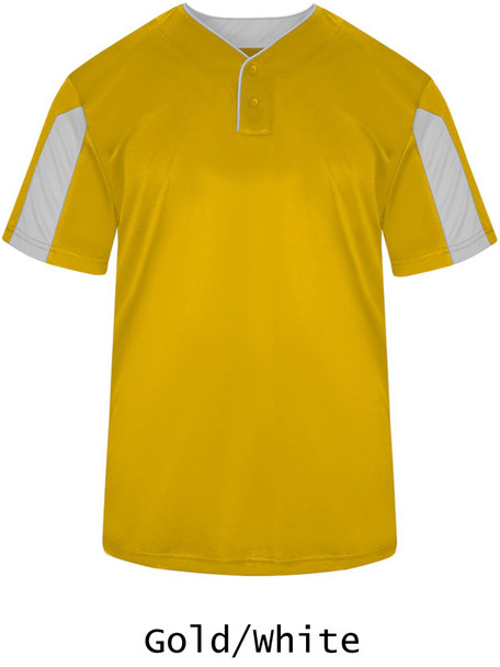 "Breathable Paragon" Two-Button Baseball Jersey
