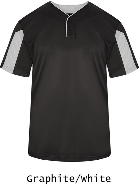 "Breathable Paragon" Two-Button Baseball Jersey