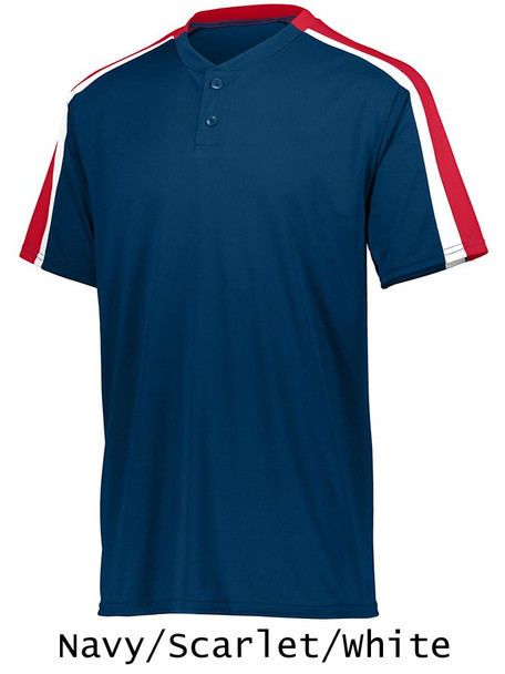 "Smooth Performance Brushback" Two-Button Baseball Jersey