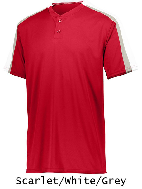 "Smooth Performance Brushback" Two-Button Baseball Jersey