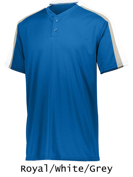 "Smooth Performance Brushback" Two-Button Baseball Jersey