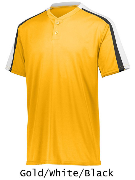 "Smooth Performance Brushback" Two-Button Baseball Jersey