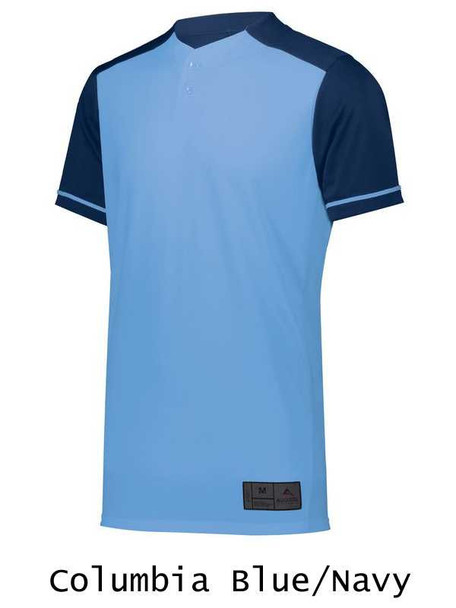 Adult "Smooth Performance Save" Two-Button Baseball Jersey Adult 2 Buttons All Sports Uniforms