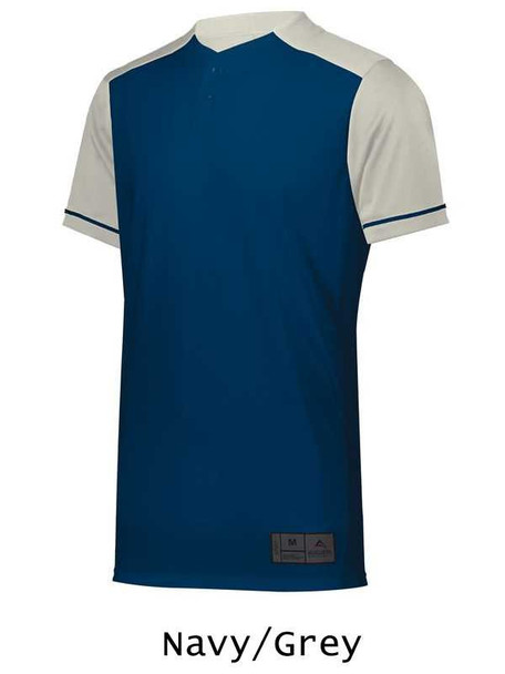 Adult "Smooth Performance Save" Two-Button Baseball Jersey Adult 2 Buttons All Sports Uniforms