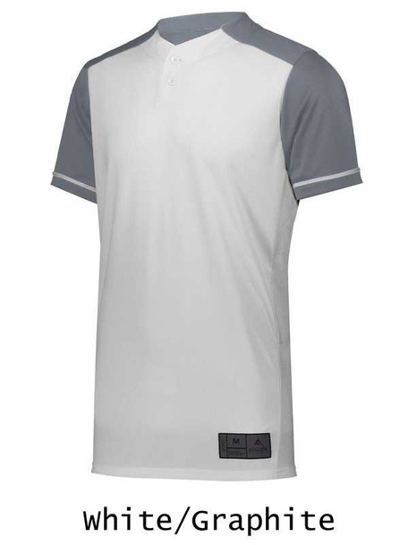 Adult "Smooth Performance Save" Two-Button Baseball Jersey Adult 2 Buttons All Sports Uniforms