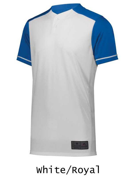 Adult "Smooth Performance Save" Two-Button Baseball Jersey Adult 2 Buttons All Sports Uniforms