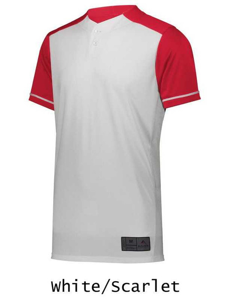 Adult "Smooth Performance Save" Two-Button Baseball Jersey Adult 2 Buttons All Sports Uniforms