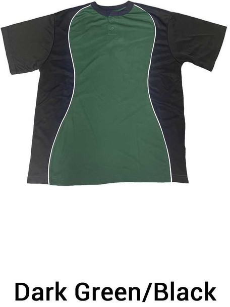 Adult "Instinct" 2 Button Baseball Jersey Adult Two Button Jerseys All Sports Uniforms