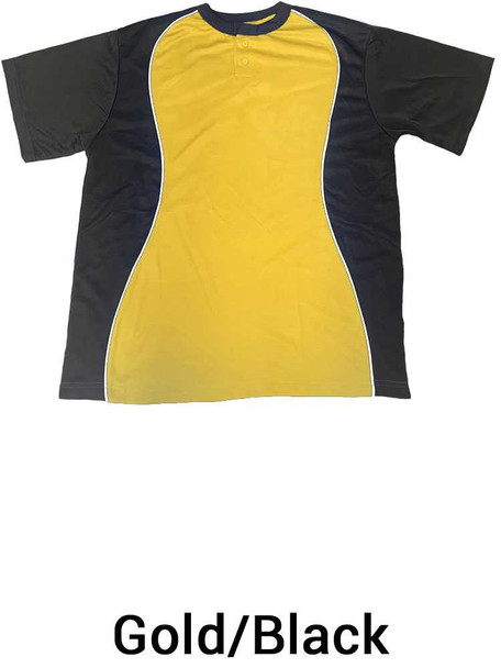 Adult "Instinct" 2 Button Baseball Jersey Adult Two Button Jerseys All Sports Uniforms