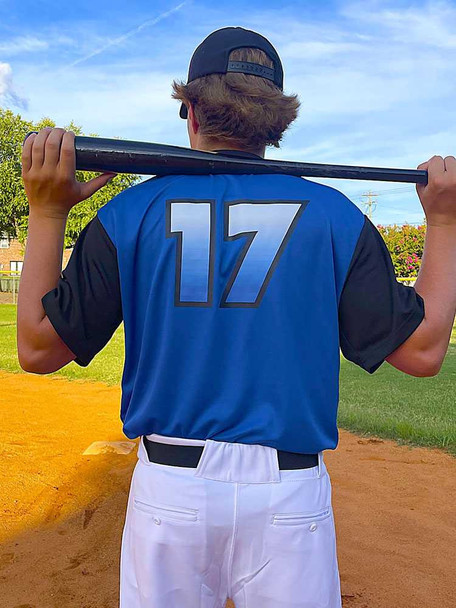 Adult "Instinct" 2 Button Baseball Jersey Adult Two Button Jerseys All Sports Uniforms