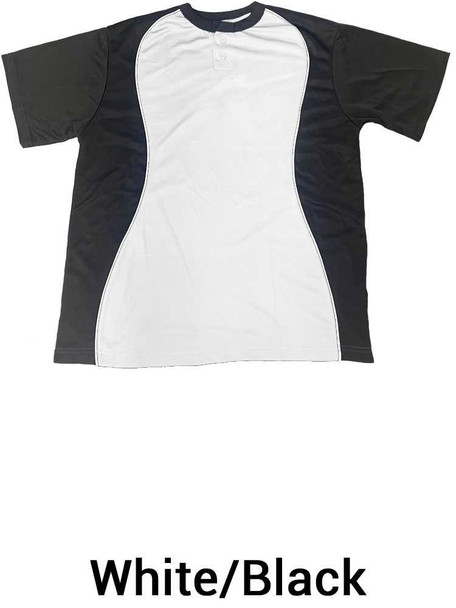 Adult "Instinct" 2 Button Baseball Jersey Adult Two Button Jerseys All Sports Uniforms