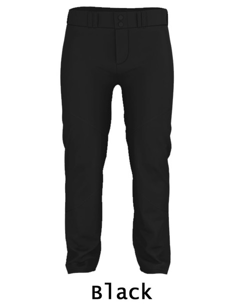 14 oz Alleson Relaxed Fit "Crush Premier" Open Bottom Baseball Pants with Adjustable Inseam