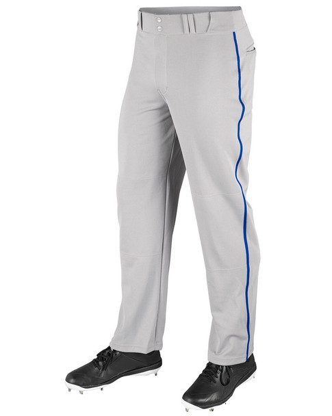 12.5 oz Loose Fit "MVP" Open Bottom Baseball Pants with Piping