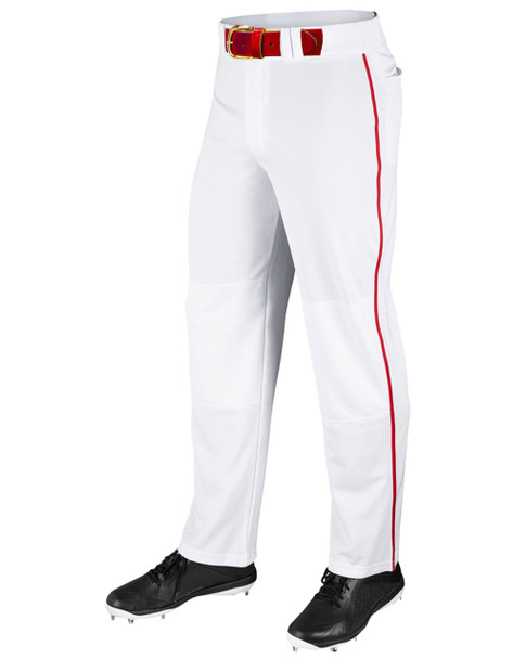 12.5 oz Loose Fit "MVP" Open Bottom Baseball Pants with Piping