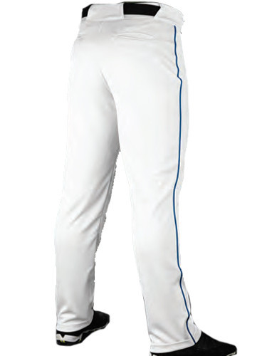 14 oz Tailored Fit "Triple Crown 2.0" Open Bottom Baseball Pants with Adjustable Inseam & Piping