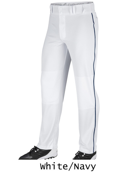 14 oz Tailored Fit "Triple Crown 2.0" Open Bottom Baseball Pants with Adjustable Inseam & Piping