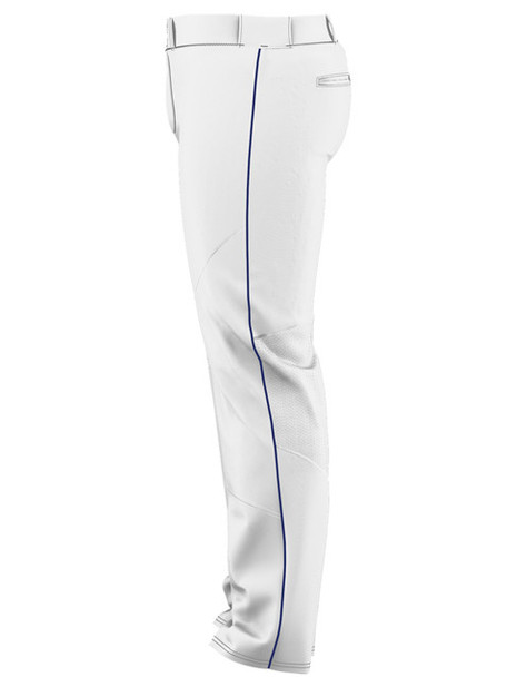 14 oz Alleson Relaxed Fit "Crush Premier" Open Bottom Baseball Pants with Adjustable Inseam & Piping