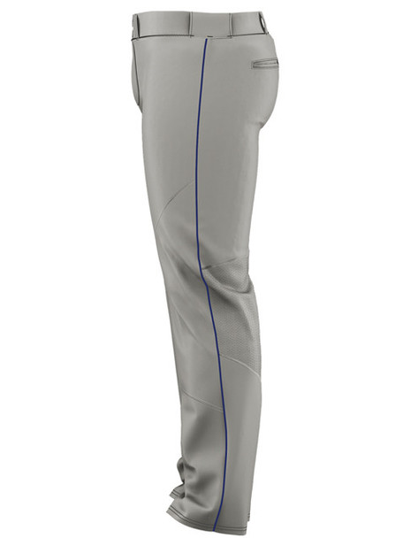 14 oz Alleson Relaxed Fit "Crush Premier" Open Bottom Baseball Pants with Adjustable Inseam & Piping
