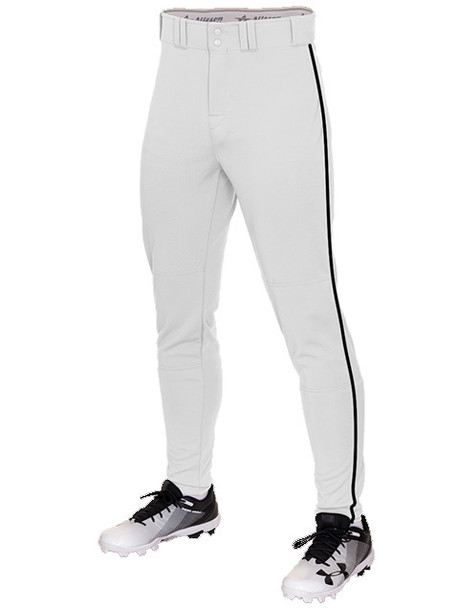 14 oz Alleson Fitted "Crush" Tapered Open Bottom Baseball Pants with Piping