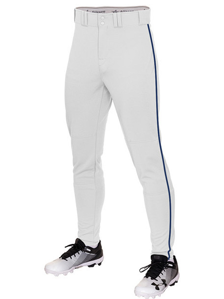 14 oz Alleson Fitted "Crush" Tapered Open Bottom Baseball Pants with Piping