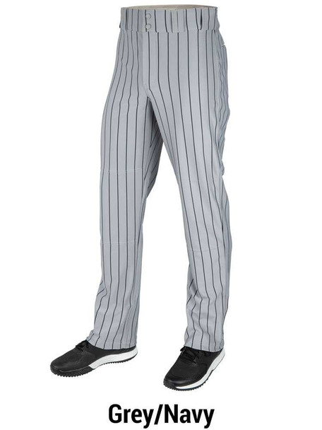 Adult 14 oz Modern Fit "Triple Crown 2.0 Open Bottom Pinstripe" Baseball Pants Adult Pinstripe Pants All Sports Uniforms