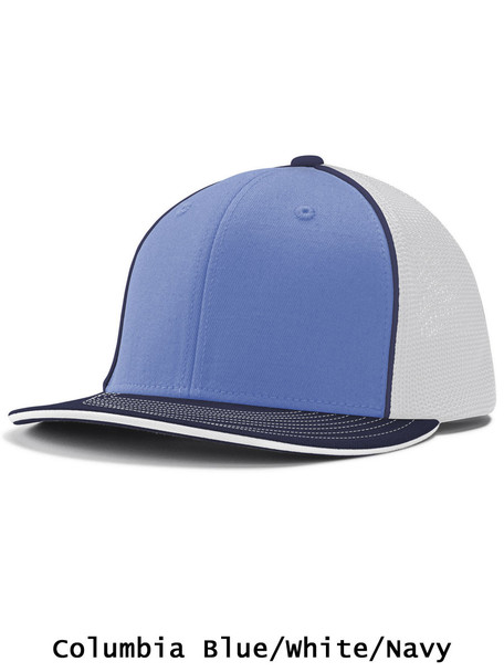 Trucker Mesh Tri-Color Cotton Twill Baseball Cap