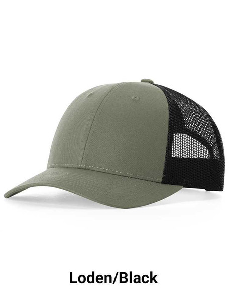 Richardson Two-Tone Low Profile Trucker Baseball Cap Baseball Caps All Sports Uniforms