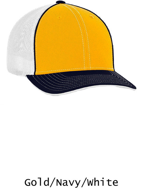 Tri-Color Trucker Mesh Moisture Control Baseball Cap