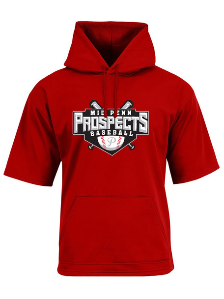 "Sprint" Short Sleeve Performance Wicking Hoodie