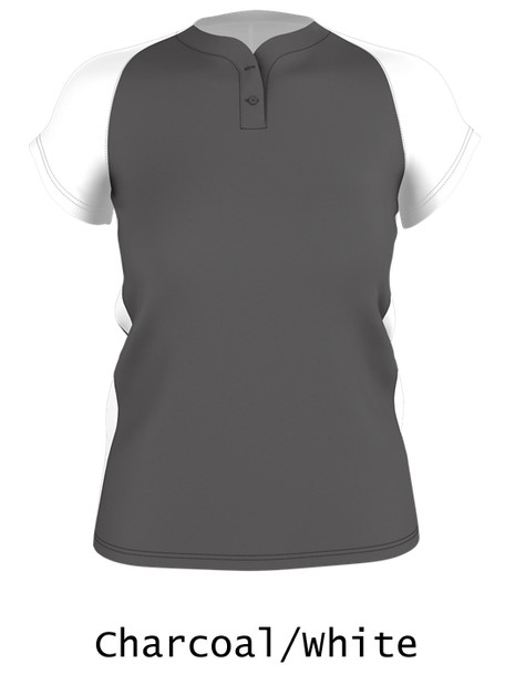 Womens "Pop Up" Two-Button Softball Jersey