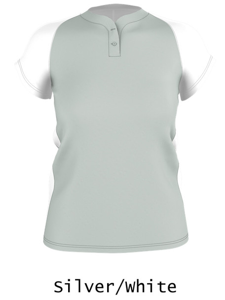 Womens "Pop Up" Two-Button Softball Jersey