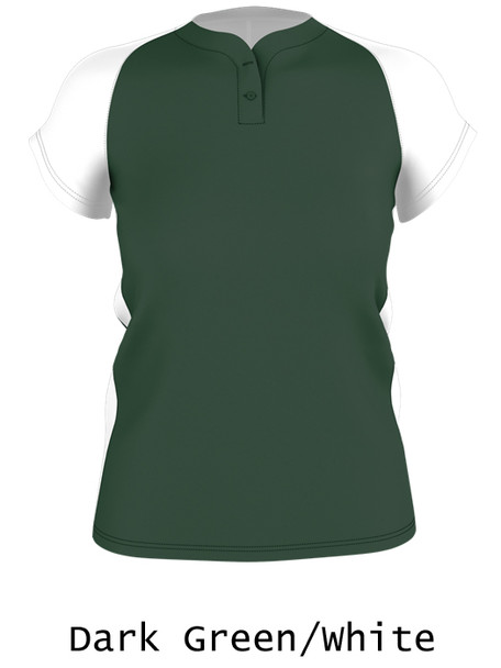 Womens "Pop Up" Two-Button Softball Jersey