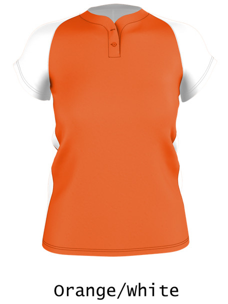 Womens "Pop Up" Two-Button Softball Jersey