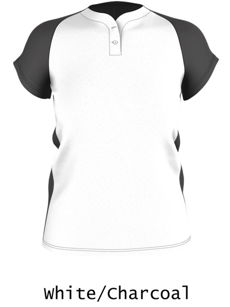 Womens "Pop Up" Two-Button Softball Jersey