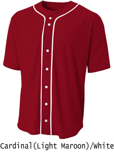 "Triple Crown" Button Front Baseball Jersey