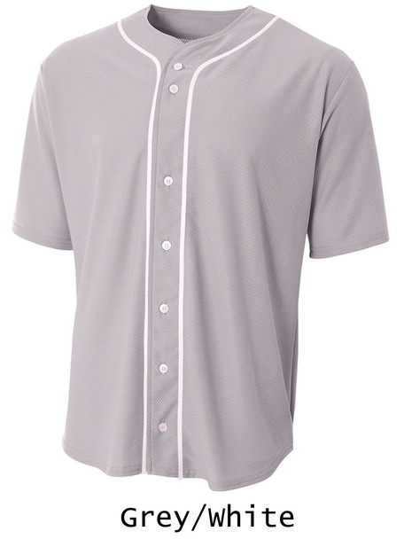 "Triple Crown" Button Front Baseball Jersey