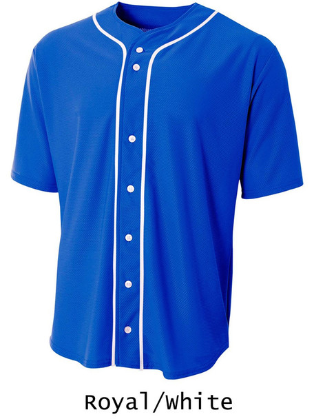 "Triple Crown" Button Front Baseball Jersey