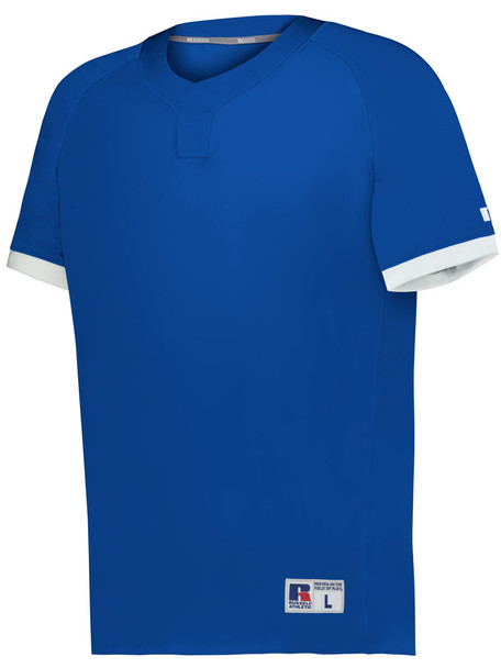 "Baseline" Covered Placket Baseball Jersey