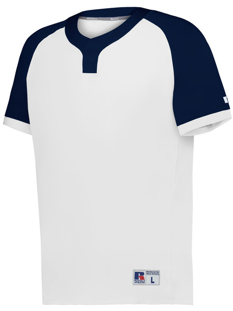 "Baseline" Covered Placket Baseball Jersey