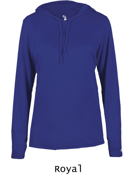 Womens "Bravo" Performance Wicking Hoodie Tee