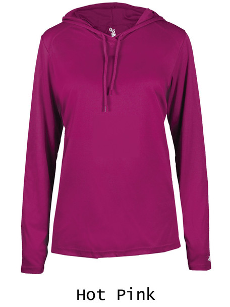 Womens "Bravo" Performance Wicking Hoodie Tee