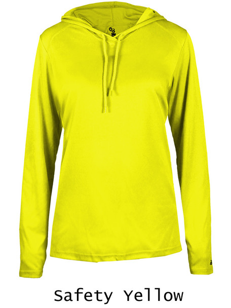 Womens "Bravo" Performance Wicking Hoodie Tee