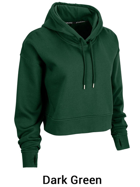 Womens "Victory" 8.1oz 60/40 Crop Fleece Hoodie