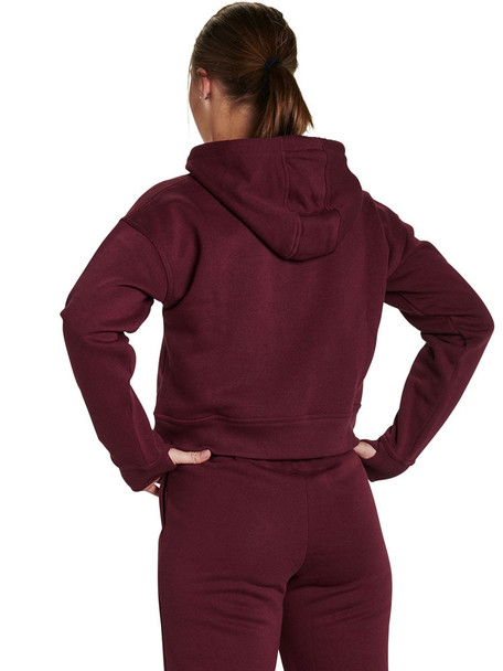 Womens "Victory" 8.1oz 60/40 Crop Fleece Hoodie